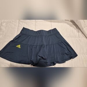 adidas Navy Blue Skorts with Lime Logo